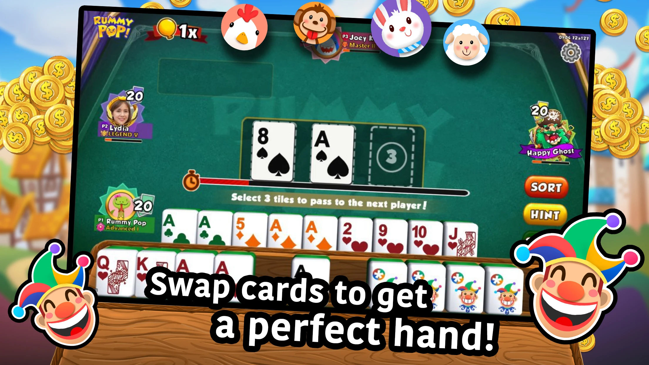 Rummy Pop! Lami Mahjong screenshot